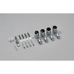 Zehnder Zubehör Wand-Montagezubehör, Chrom Set für Nobis, 926428 926428