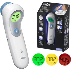 Braun Fieberthermometer BNT 300, 2in1, Kontaktlose Infrarot-Messung mit Fieberalarm