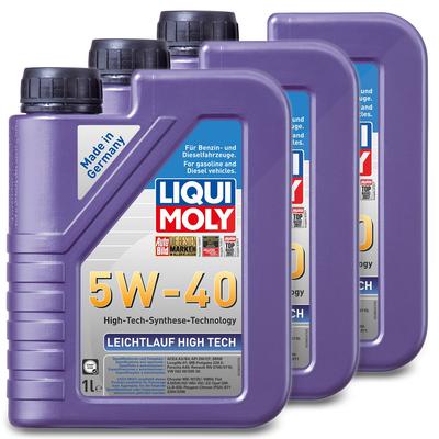 Liqui Moly 3x 1 L Leichtlauf High Tech 5W-40 [Hersteller-Nr. 3863]