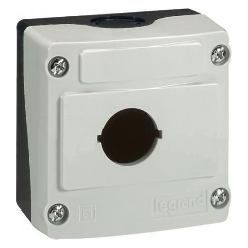 Legrand Kassettengehäuse 1-Loch 22mm grau IP66 (024200) (Gehäuse) (024200)