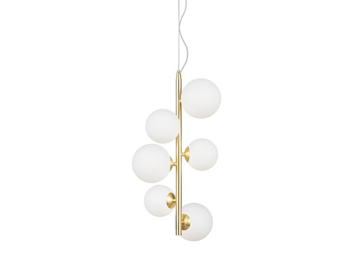 Axis Pendellampe „Dallas“ Opalglas/Messing Maytoni
