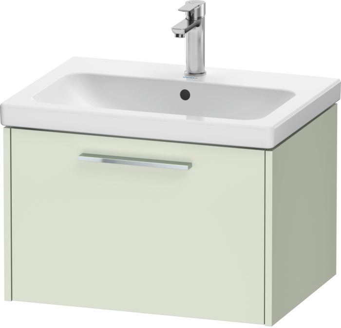 Duravit WTU Wandh. Auszug 1, DC4666010HH0000 Griff Chrom, Blassgrün Matt, Wandhängend, Auszug 1, 634x400x460 mm
