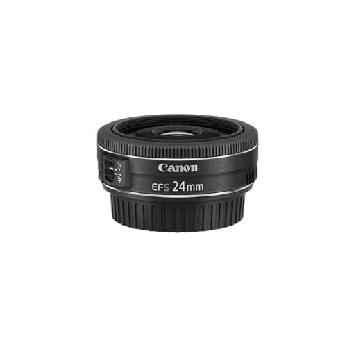 Canon EF-S 24mm f/2.8 STM Pancake Lens voor EOS, Zwart