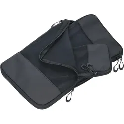 Troika Kompressionstaschen Set BLACK PACKING CUBES, Packsack, Schwarz