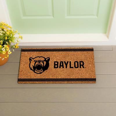 Evergreen Baylor University Monochrome Indoor/Outdoor Coir Door Mat