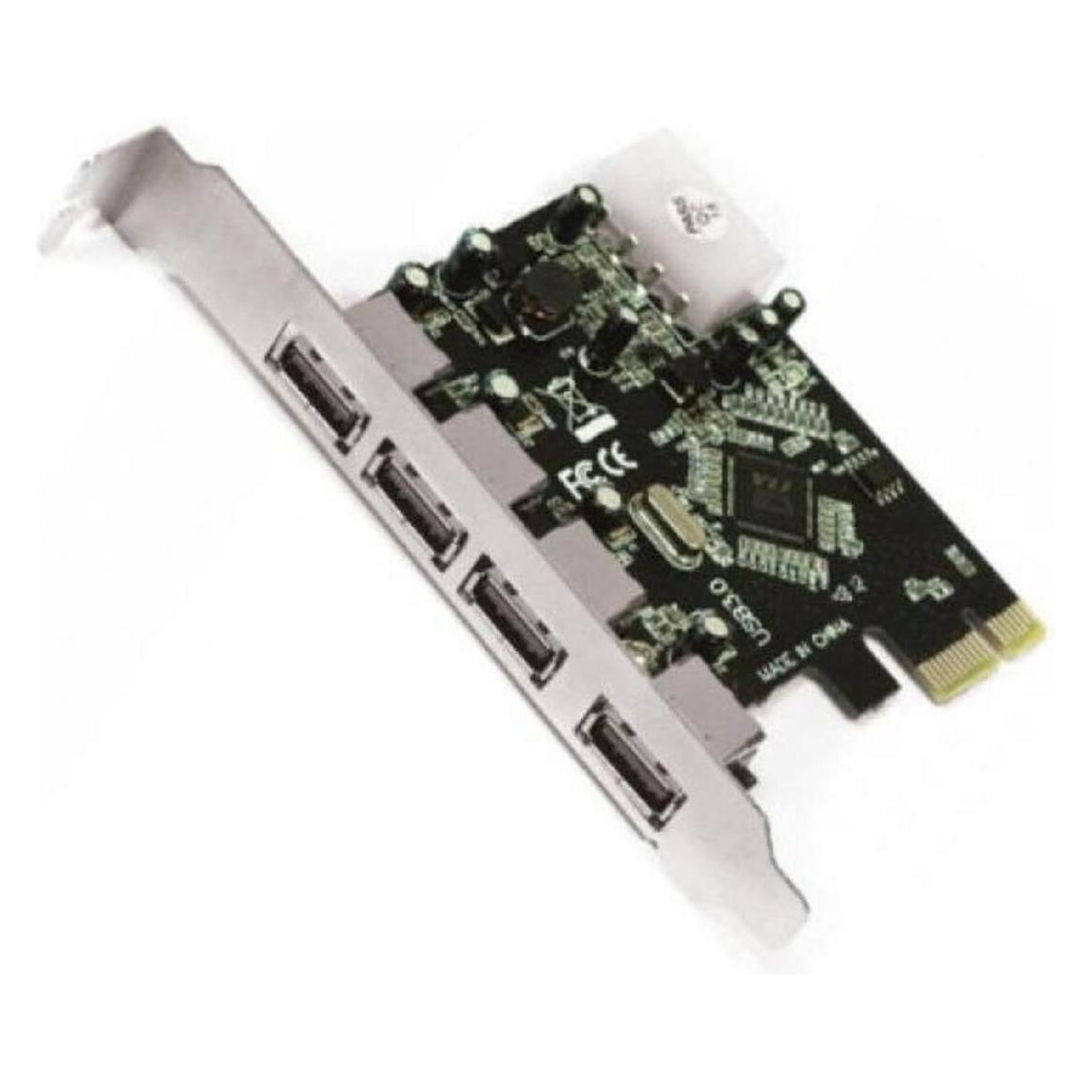 Approx APPPCIE4P - PCIe - USB 3.2 Gen 1 (3.1 Gen 1) - Volle Höhe - Schwarz - Silber - 5 (APPPCIE4P)