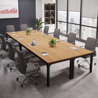 OEM "13 FT Conference Table Set for 4, 78.74"" Large Office Conference Tables, Modern Seminar Meeting Table Desk"