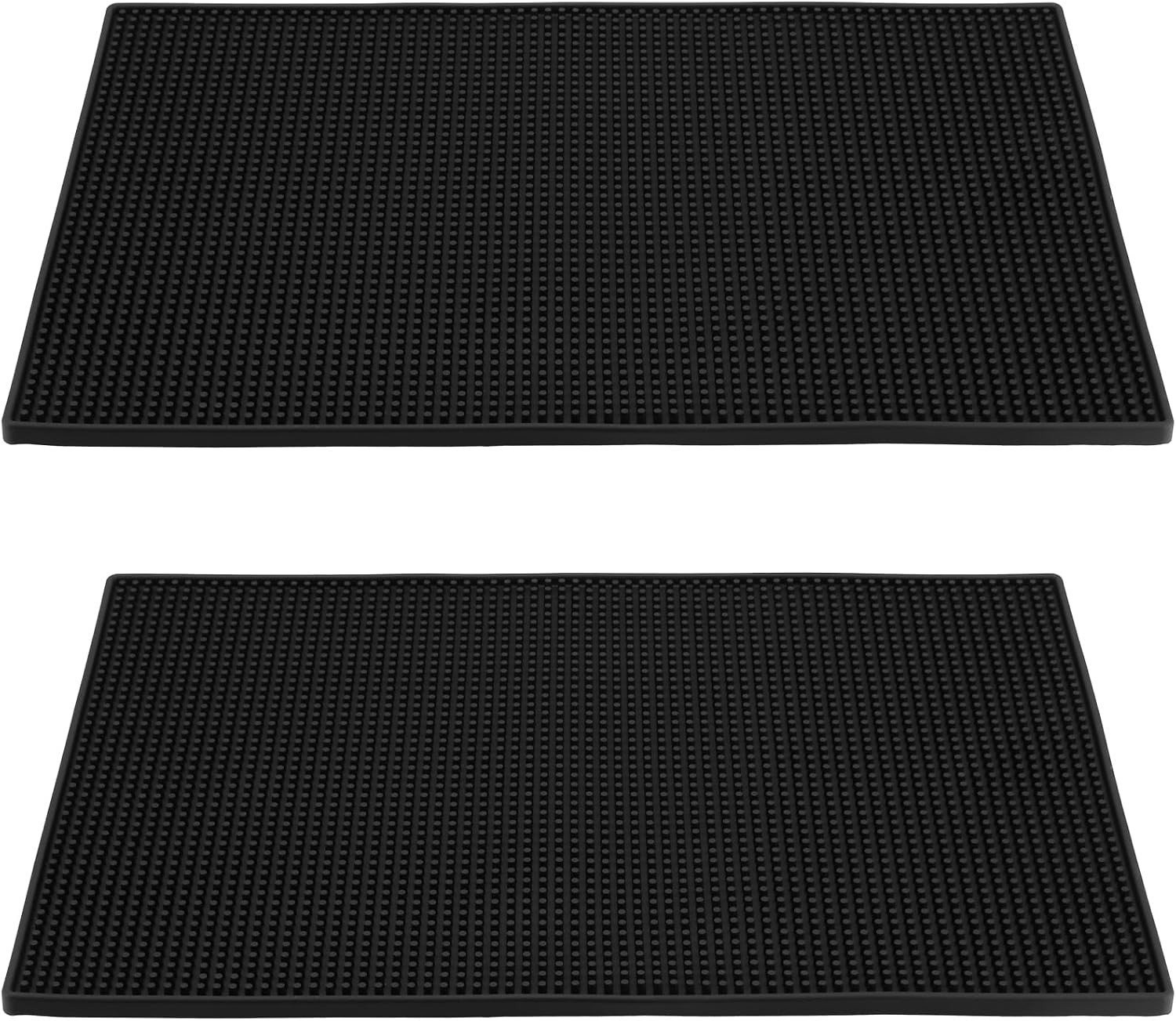 2 Stuks Rubber Bar Mat - Antislip Bar Mat voor Koffie, Keuken en Restaurant - B/D: 45 x 30 cm