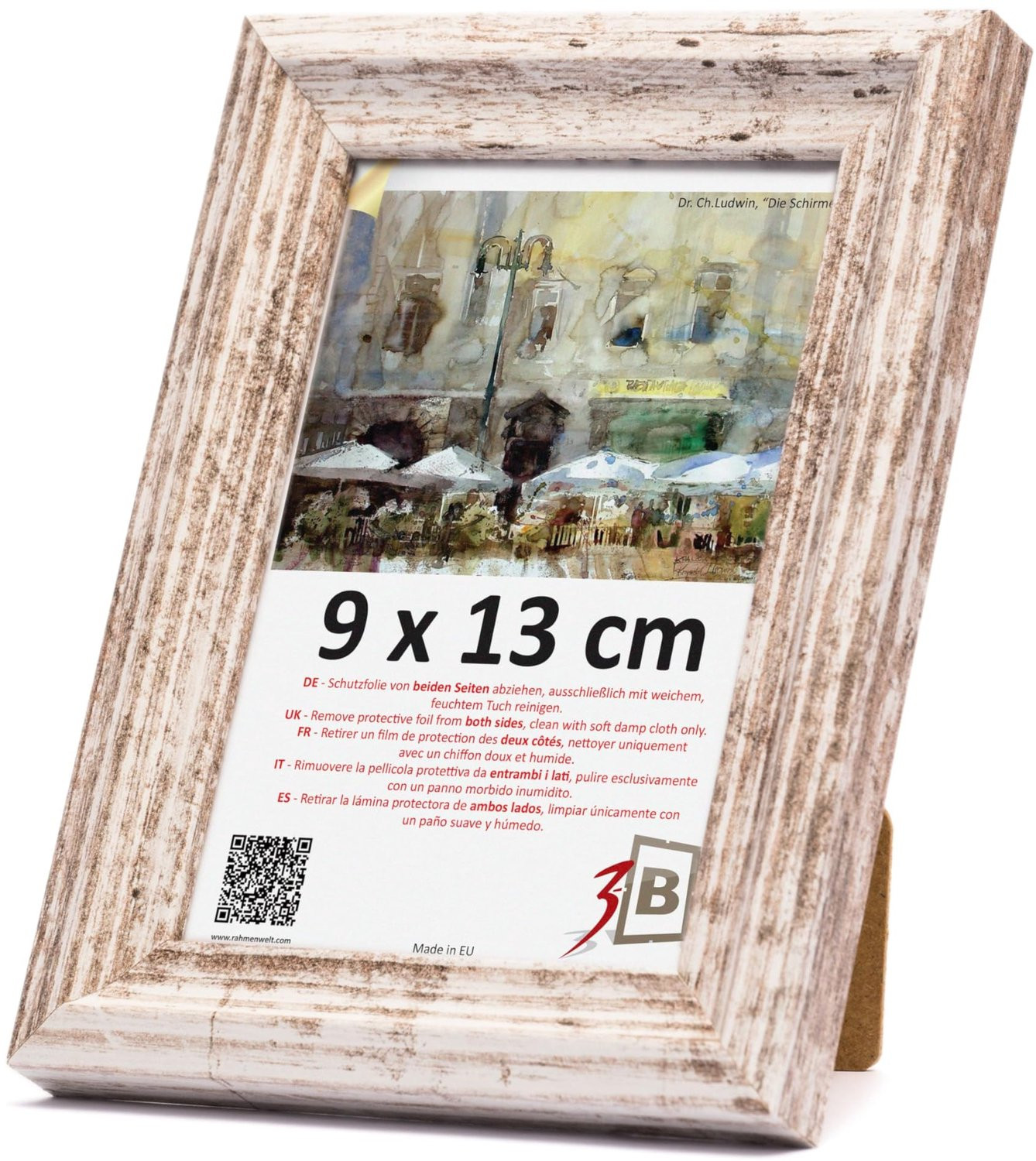 Fotolijst MORI Vintage-Wit 9x13 cm