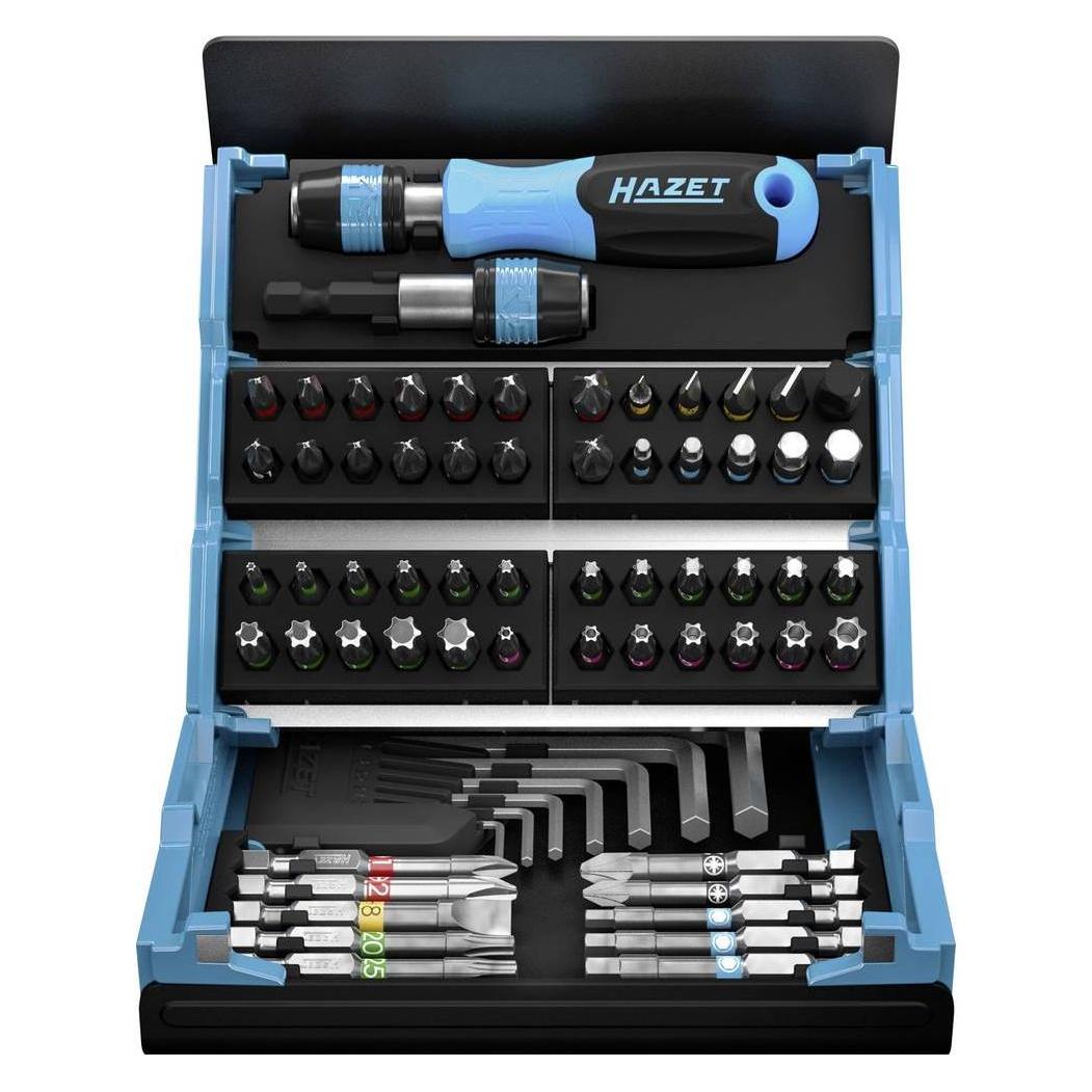 Hazet SmartCase Bit Satz 2200SC-1 Sechskant6,3 (1/4 Zoll) Schlitz Profil, Kreuzschlitz Profil P... (2200SC-1)