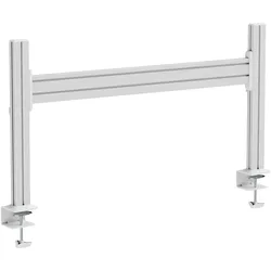 InLine Slatwall Tischhalterung, Panel Aluminium 1m inkl. 2 Stützen 0,43m (Tisch), Monitor Halterung, Weiss