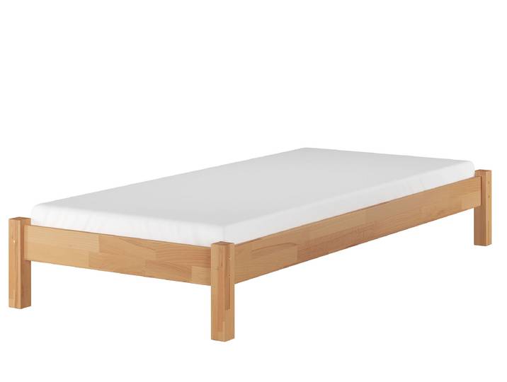 Schönes Buche Bett 80 x 200 cm Massivholz für Jugendliche