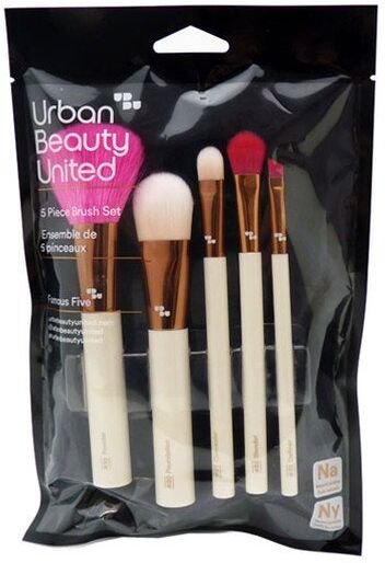 URBAN BEAUTY UNITED *A UBU SET 5 BROCHAS OJOS Y ROSTRO