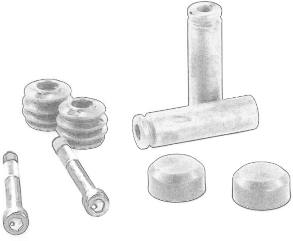 Führungshülsensatz, Bremssattel SBP BRK-057