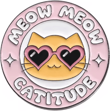 Inspire Picks Catitude Jar Of Anti Depressants Enamel Pin Funny Cat Lady Brooch Gift 3