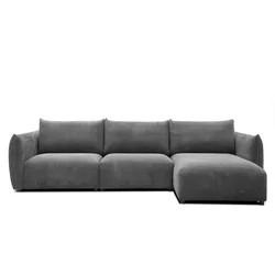 ECKSOFA TAUER 5-Sitzer, dunkelgrau
