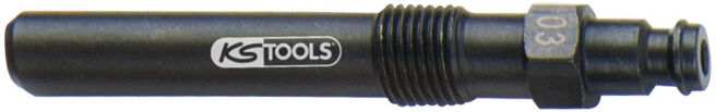 Adaptateur de bougie de préchauffage KS Tools, M12x1,25 avec filetage mâle, longueur 87 mm (150.3664)