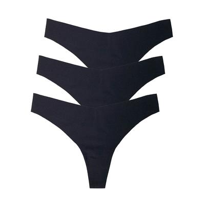 String NINA VON C. "3er Pack Damen String Secret Soft & Shape", Damen, Gr. L, schwarz, Obermaterial: 86% Polyamid PA. 14% Elasthan EL., Unterhosen String