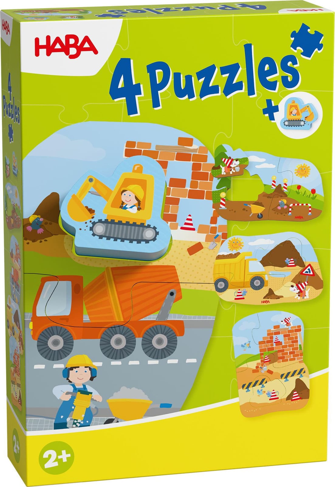 Haba 4 eerste puzzels - Bouwplaats
