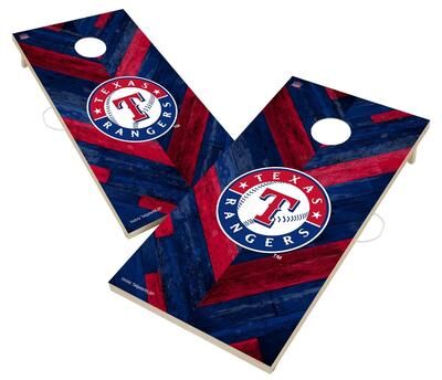 Skip's Garage Texas Rangers MLB Cornhole Board Set
