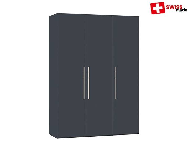 Drehtürenschrank ZOUG grau 3 Türen