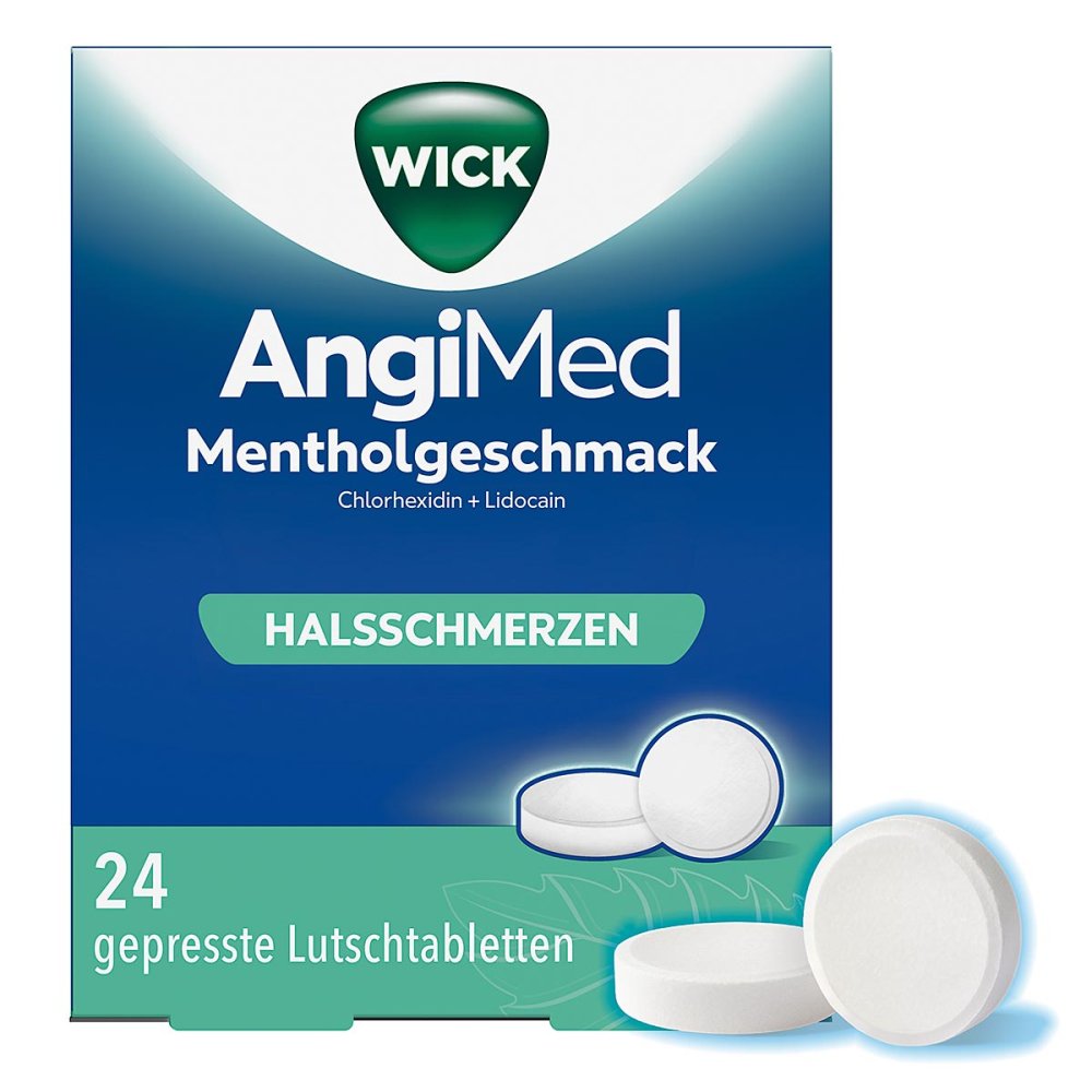WICK Pharma - Zweigniederlassung der Procter & Gam Wick AngiMed Mentholgeschmack 5 mg/1 mg Lutschtab. 18447948
