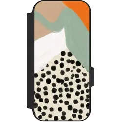 Nivocase Klapphülle für Google Pixel 11 Handyhülle aus Kunst Leder NIVOflip schwarz Abstrakt Boho Kunst (Google Pixel 11), Smartphone Hülle, Schwarz