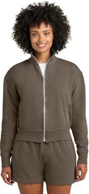 Comfort Colors CC1570L Womens Full Zip Jacket in Espresso size Small   Cotton