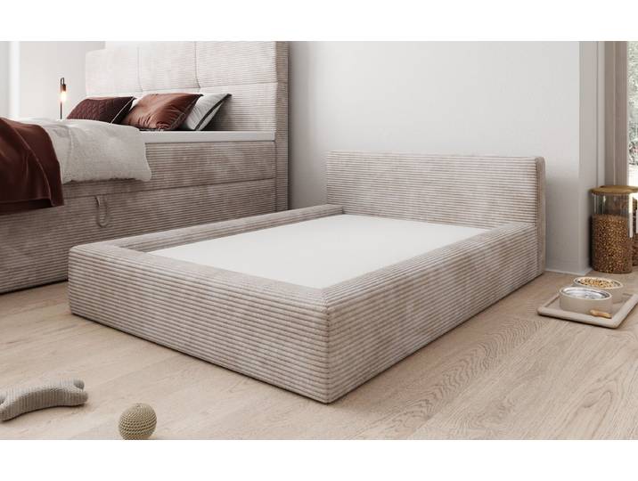 Hundebett LupoLounge 140x100 cm in Cord - 140x100 cm - Beige - Cord - Luxusbetten24