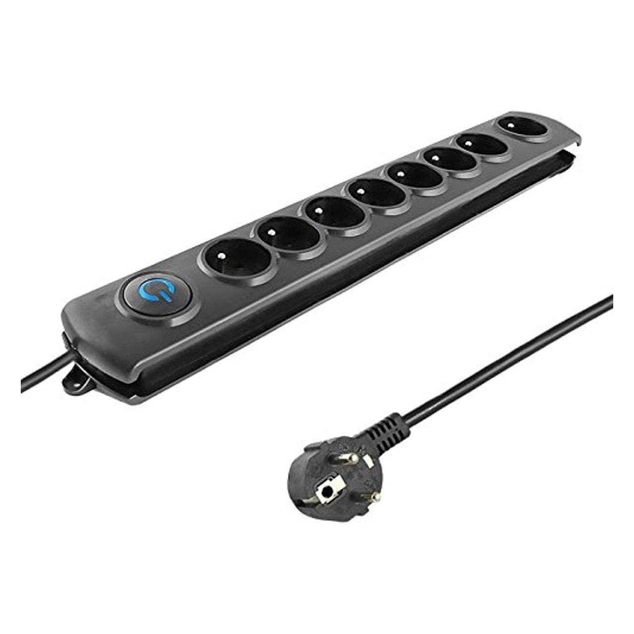 Qoltec 50114 Surge protector 8 (8x, CEE 7/4, 3 m) (50114)