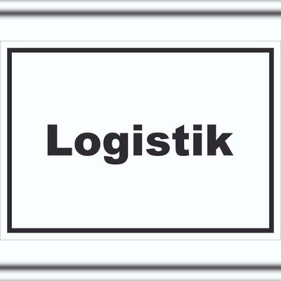 HB-Druck Logistik Schild mit Text Transport Versand waagerecht A5 Rückseite selbstklebend