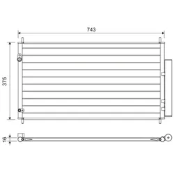 Kondensator Klimaanlage VALEO 822606