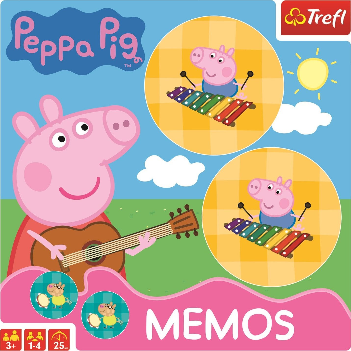 Trefl Peppa Pig geheugenspel kaartspel voor kinderen vanaf 3 jaar