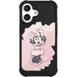 Nivocase Hülle für Apple iPhone 16 Stossfeste Handyhülle NIVOmax Case Schwarz Disney Motiv ohne Hintergrund (Apple iPhone 16), Smartphone Hülle, Schwarz