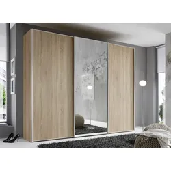 Staud Schwebetürenschrank Sinfonie 249 x 222 cm Holzoptik Braun Eiche Sonoma