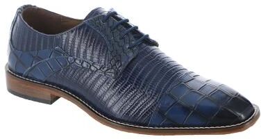 Stacy Adams Tedesco - Mens 10 Blue Oxford Shoes W