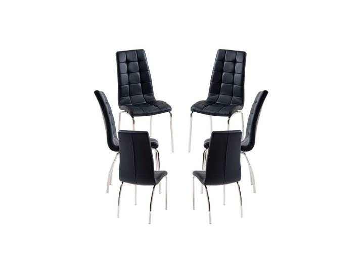6er Set Stühle Liam - Schwarz