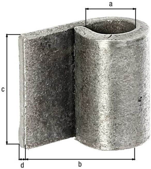 GAH Alberts Bande de soudure pour portail H 40mm, É 5mm acier brut (411367)