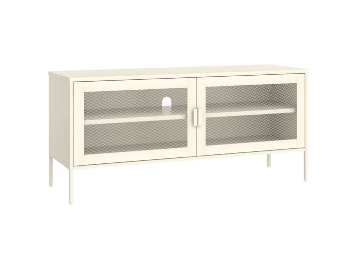 Happy Garden - Meuble Tv En Métal 120cm Blanc Tom