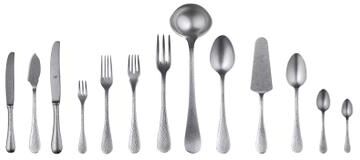 Mepra Epoque Flatware Set (Configuration S) - 113 Pieces - Pewter