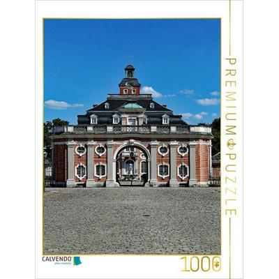 CALVENDO Puzzle Amtsgericht und Amalienbrunnen in Bruchsal | 1000 Teile Lege-Größe 64x48cm Foto-Puzzle für glückliche Stunden