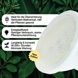VENSO E501 020 - LED-Pflanzenlampe E27, 7 W, Winter,  Grow Light Indoor Plants