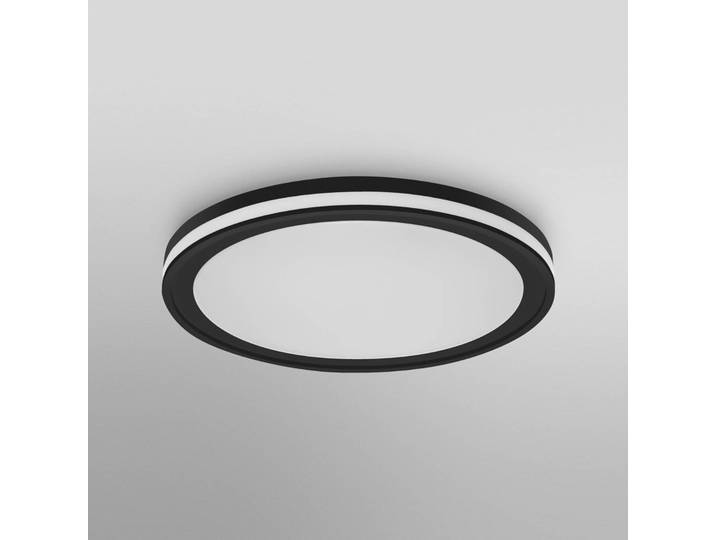 LEDVANCE SMART+ Smart Home Deckenlampe Orbis Circle, dimmbar, schwarz, für Flurbereich, Kunststoff, Modern, Smart Home Deckenlampe