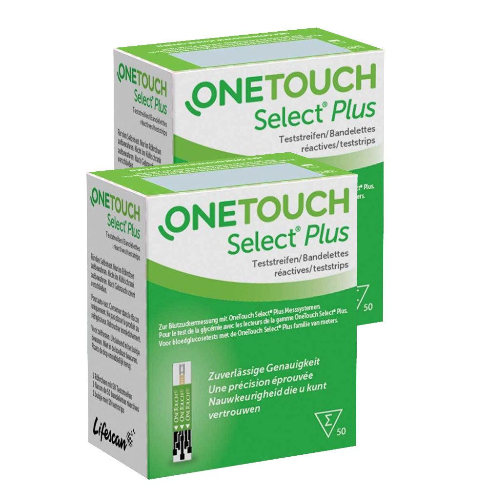 Doppelpack OneTouch SelectPlus Teststreifen 2x50 St