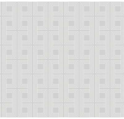 Seabrook Designs Interlocking Squares Unpasted Wallpaper