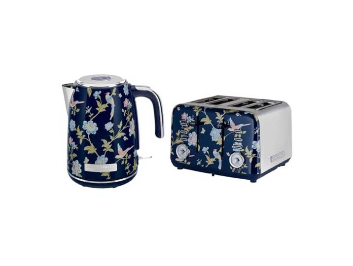 Laura Ashley Toaster und Jug Wasserkocher Set von VQ (Elveden Marine, Elektrischer Wasserkocher und 4-Scheiben-Toaster)