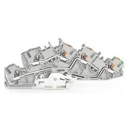 Wago 2205-7545 Installationsetagenklemme,mit Betätigungsöffnung und Drücker,4 mm2,grau 22057545  - 50 Stück