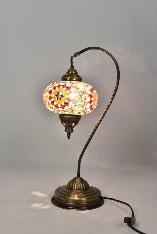 Halay Handgemaakte Turkse nachtlamp met LED-verlichting voor op tafel