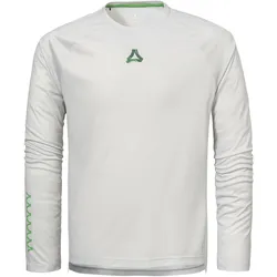 Schöffel, Herren, Velotrikot, Longsleeve Style Koitere MEN (46, S), Weiss, Grau, S, 46