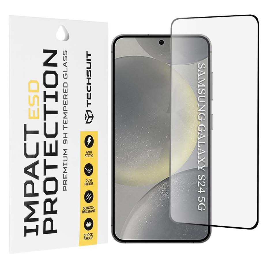 Techsuit - ESD Glass - Samsung Galaxy S24 - Black (Samsung Galaxy S24) (60230367)